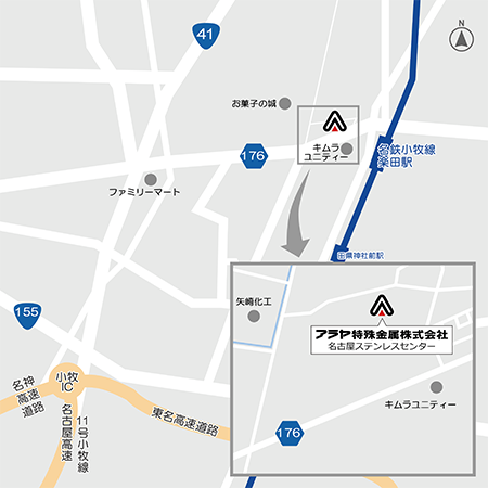 名古屋ステンレスセンター地図